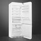 SMEG 18.01 Cu. Ft. Retro Bottom Freeze Refrigerator with Left Hinge in White, , large