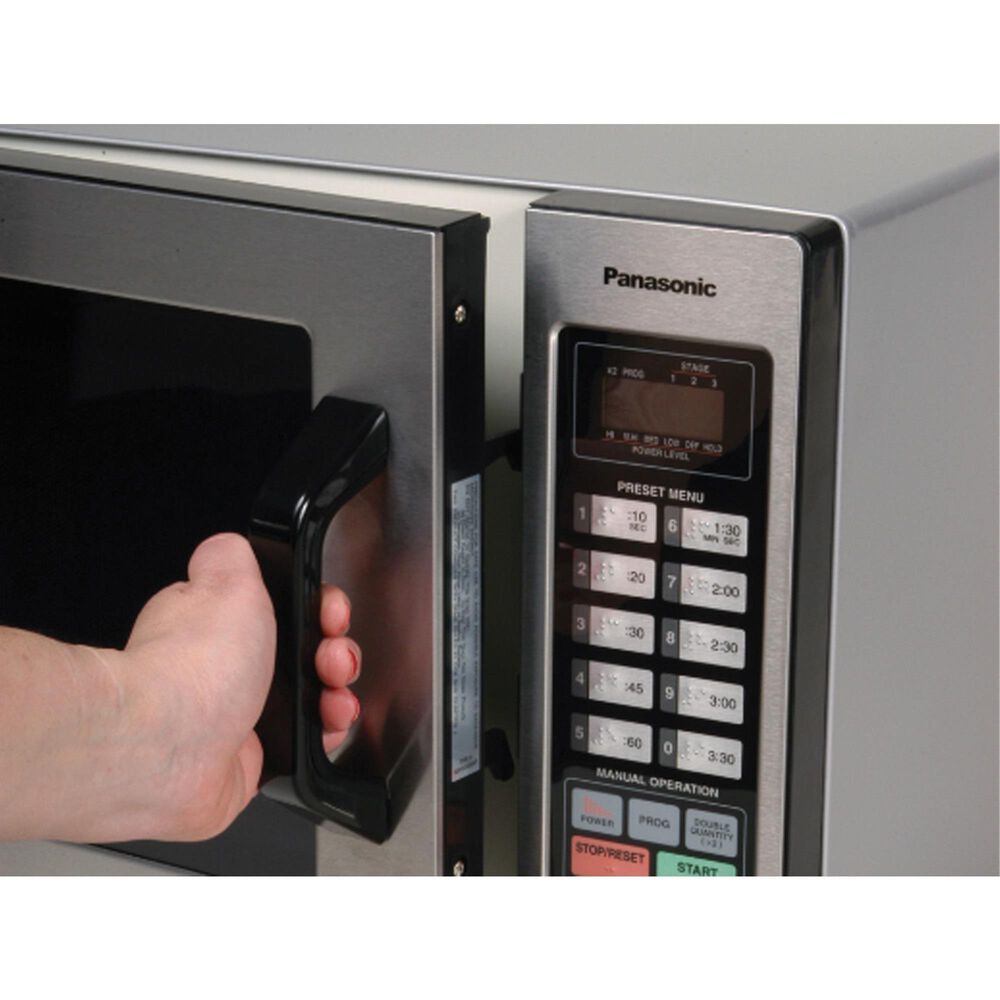 Panasonic 0.8 Cu. Ft. Commercial Microwave in Stainless Steel, , large