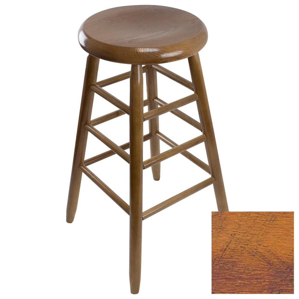 Lakeside Garland Round Barstool in Woodleaf Hickory, , large