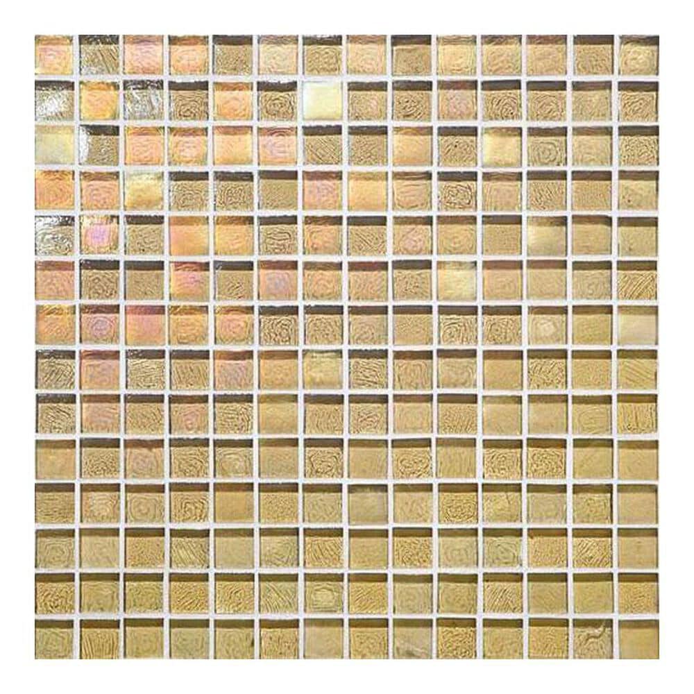 Dal-Tile Glass Horizons Reed 12" x 12" Glass Mosaic Sheet, , large