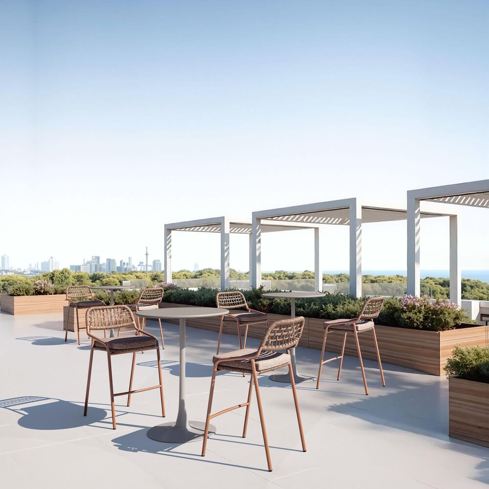 Zuo Modern Rio Patio Barstool in Brown (Set of 2), , large