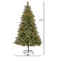 The Gerson Company 6" Pre-Lit Cashmere Pine Christmas Tree in Green, , large