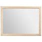 bali & pari Lanica Japandi Sun Bleached Rattan Wall Mirror in Pale Brown, , large