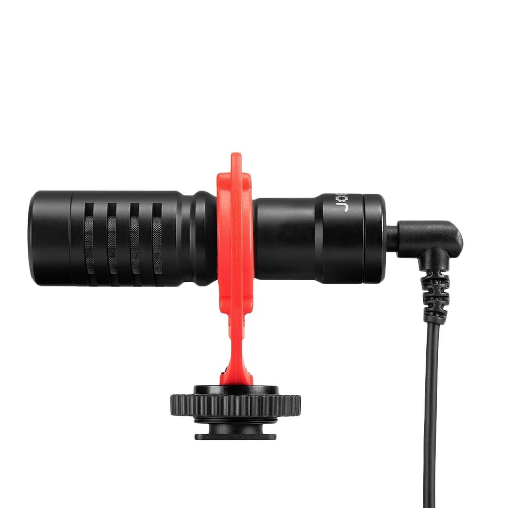 JOBY Wavo Mobile Portable On-Camera Microphone in Black and Red, , large