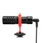 JOBY Wavo Mobile Portable On-Camera Microphone in Black and Red, , large
