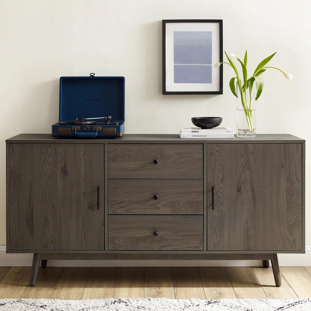 Crosley Furniture Lucas Sideboard in Gray, , large