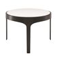 37B Nila Side Table in Satin Black, Antique Brass and White, , large