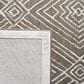 Safavieh Micro-Loop 2"3" x 7" Dark Grey and Ivory Runner, , large