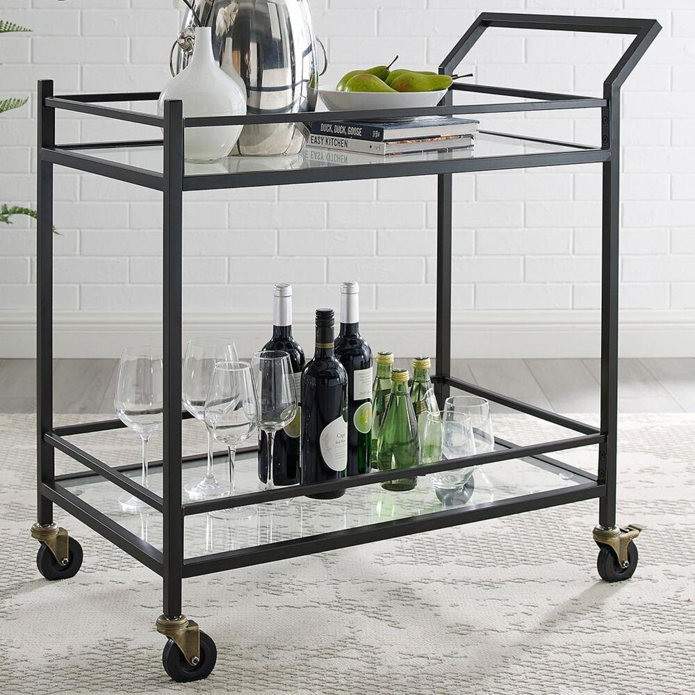 Crosley Furniture Aimee Bar Cart in Oil Rubbed Bronze, , large