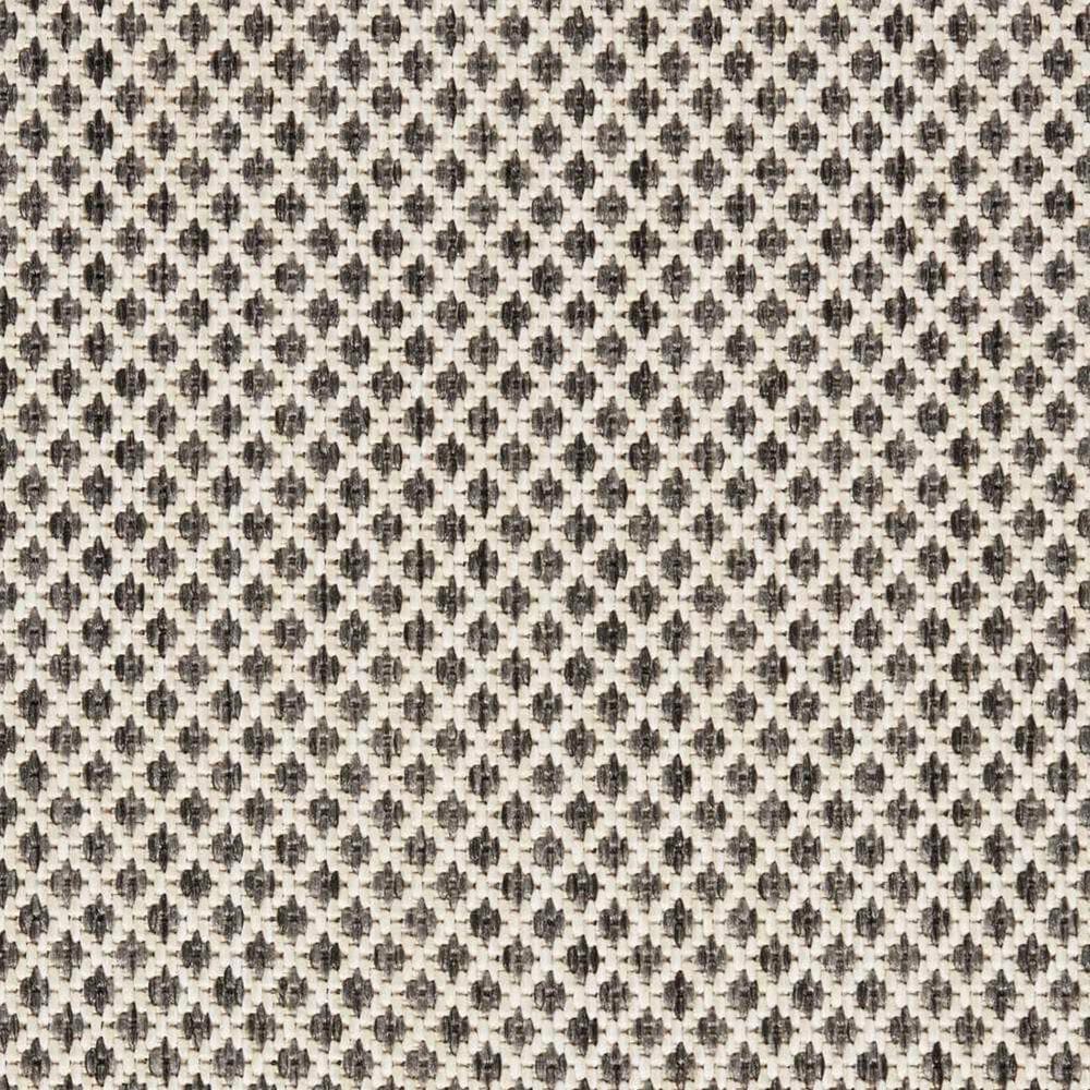 Nourison Courtyard Ivory and Charcoal 8&#39; x 10&#39; Indoor/Outdoor Area Rug, , large