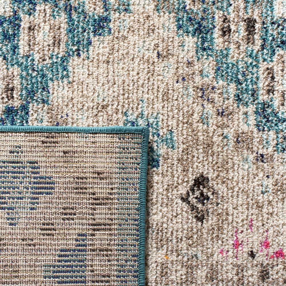 Safavieh Madison MAD418N 2&#39;2&quot; x 6&#39; Dark Blue and Yellow Runner, , large