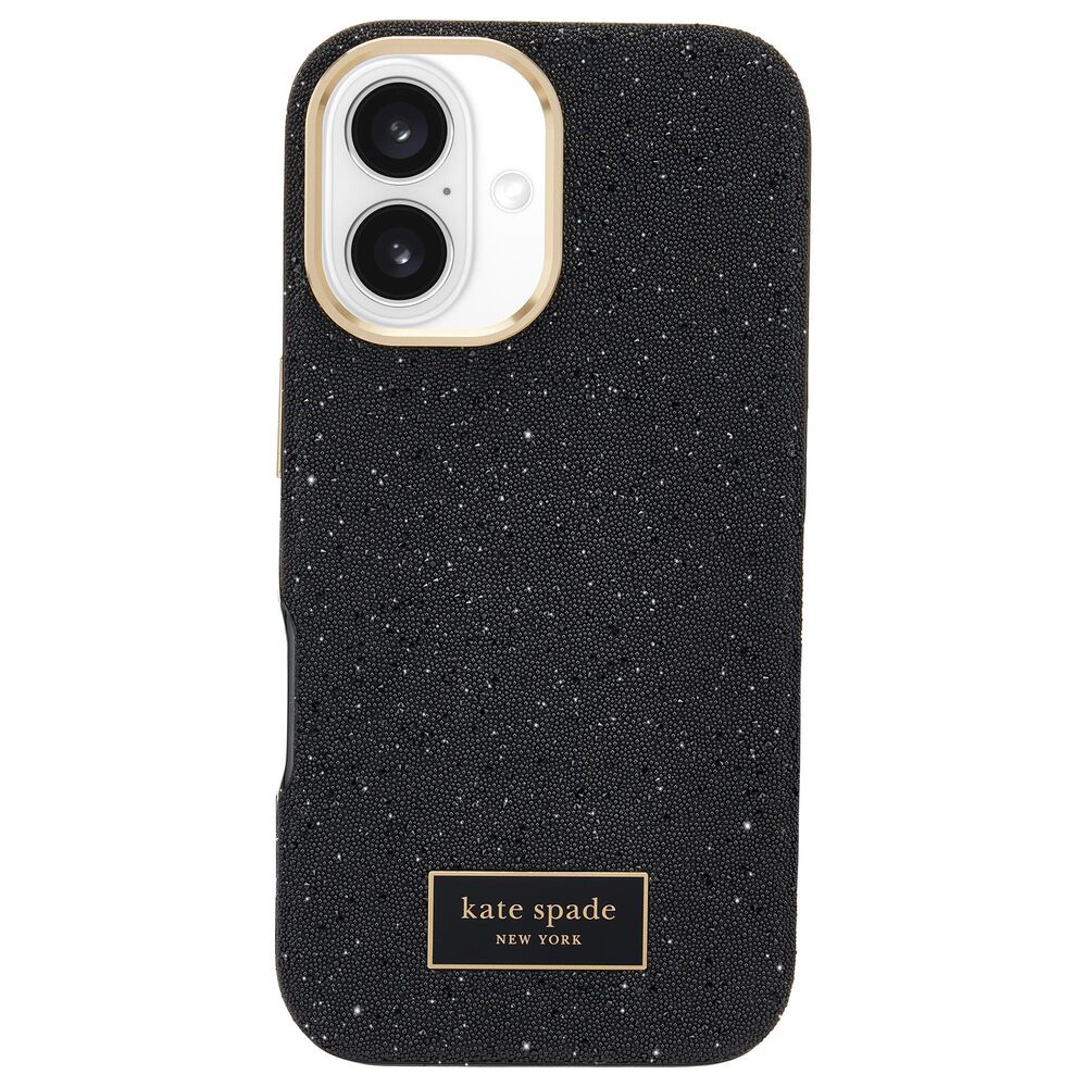 Kate Spade Crystal Pave Magsafe Case for iPhone 16 in Nightfall, , large