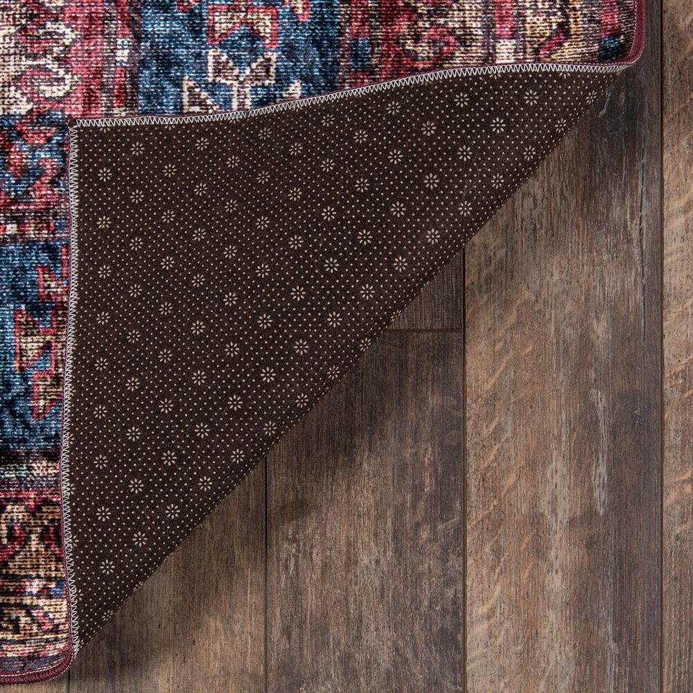 Momeni Karachi KAR-1 2&#39;3&quot; x 8&#39; Burgundy Runner, , large