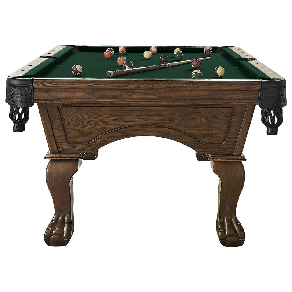 Imperial Hayden 8' Pool Table with Ball and Claw Leg in Russet, , large