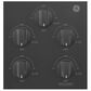 GE Appliances 36" Built-In Gas Cooktop in Black, , large