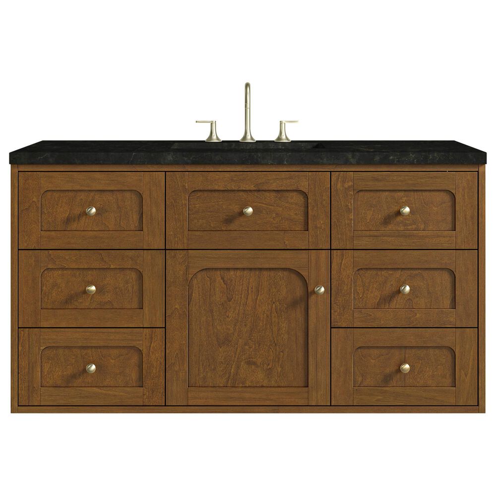 James Martin Laurent 48" Single Bathroom Vanity in Honey Oak with 3 cm Phantome Eclos Top and Rectangular Sink, , large