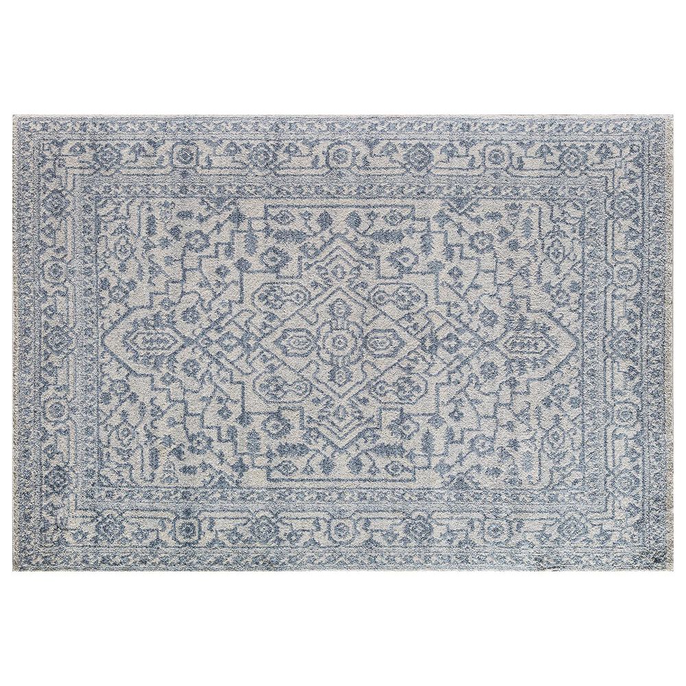 Rugs America Nessa Dusky 2"6" x 8" Ivory and Blue Runner, , large