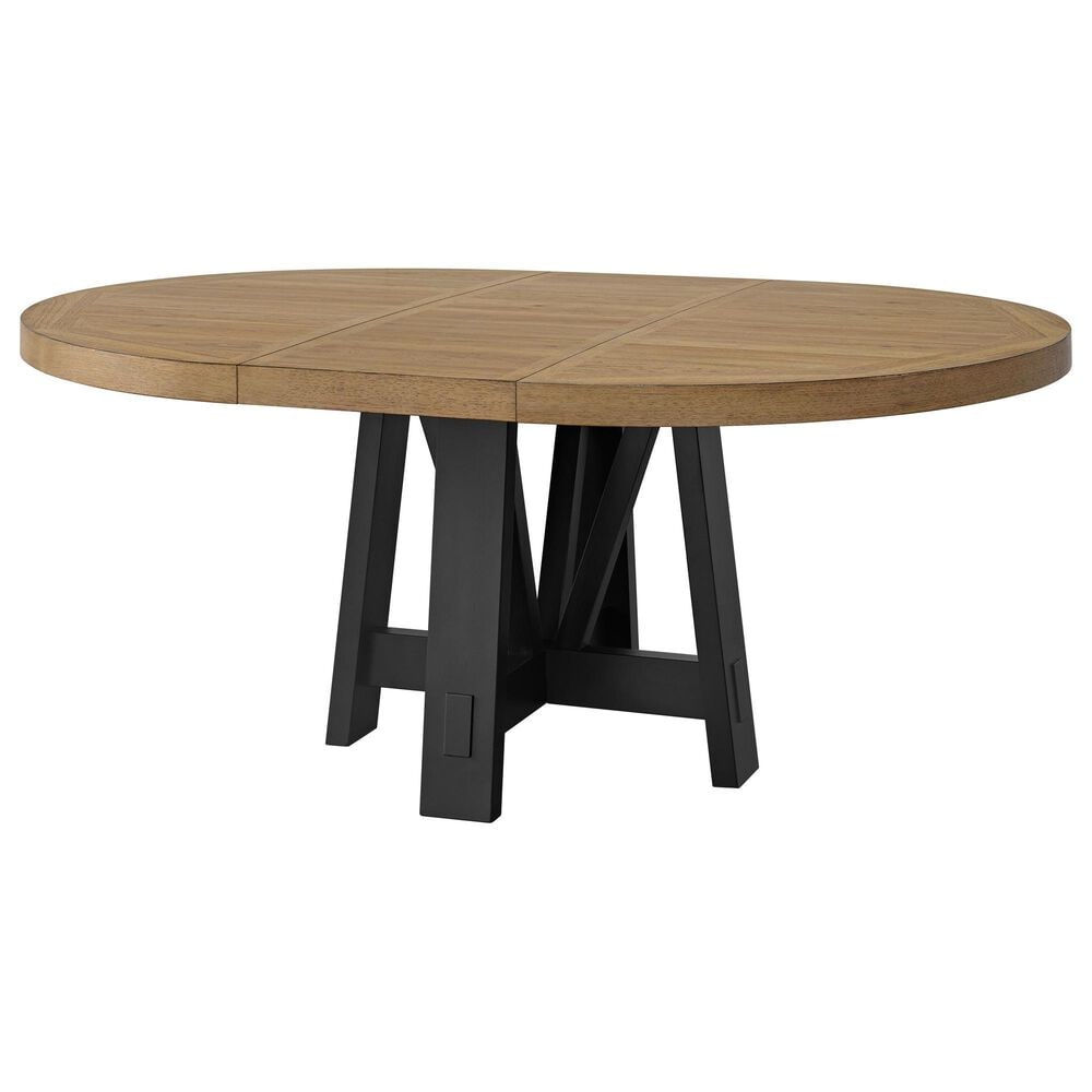 Emerald Home Furnishings Charleston Dining Table and 4 Chairs in Black and Natural, , large