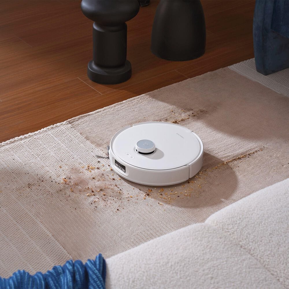 Roborock Qrevo Curv Robot Vacuum and Mop with Multifunctional Dock, 18,500Pa Suction, and Zero-Tangling Main Brush in White, , large