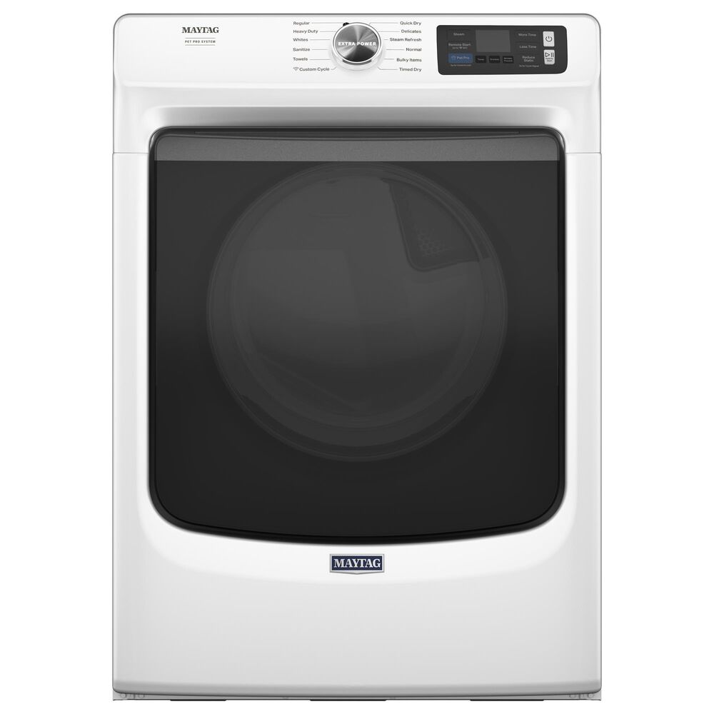Maytag 7.3 Cu. Ft. Capacity Front Load Gas Dryer in White, , large