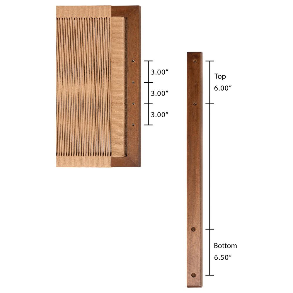 Baxton Studio Holitz King Headboard in Walnut Brown and Light Brown, , large