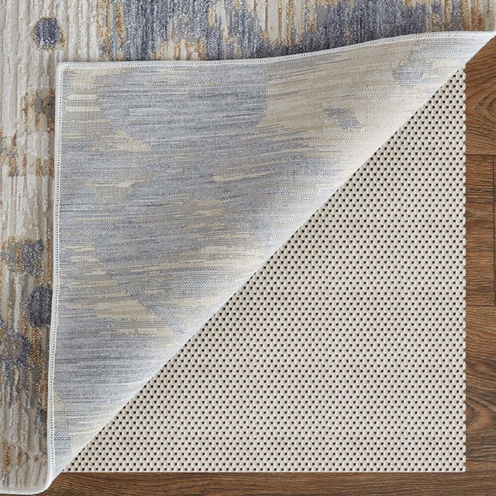 Feizy Laina 4&#39; x 6&#39; Blue and Beige Area Rug, , large