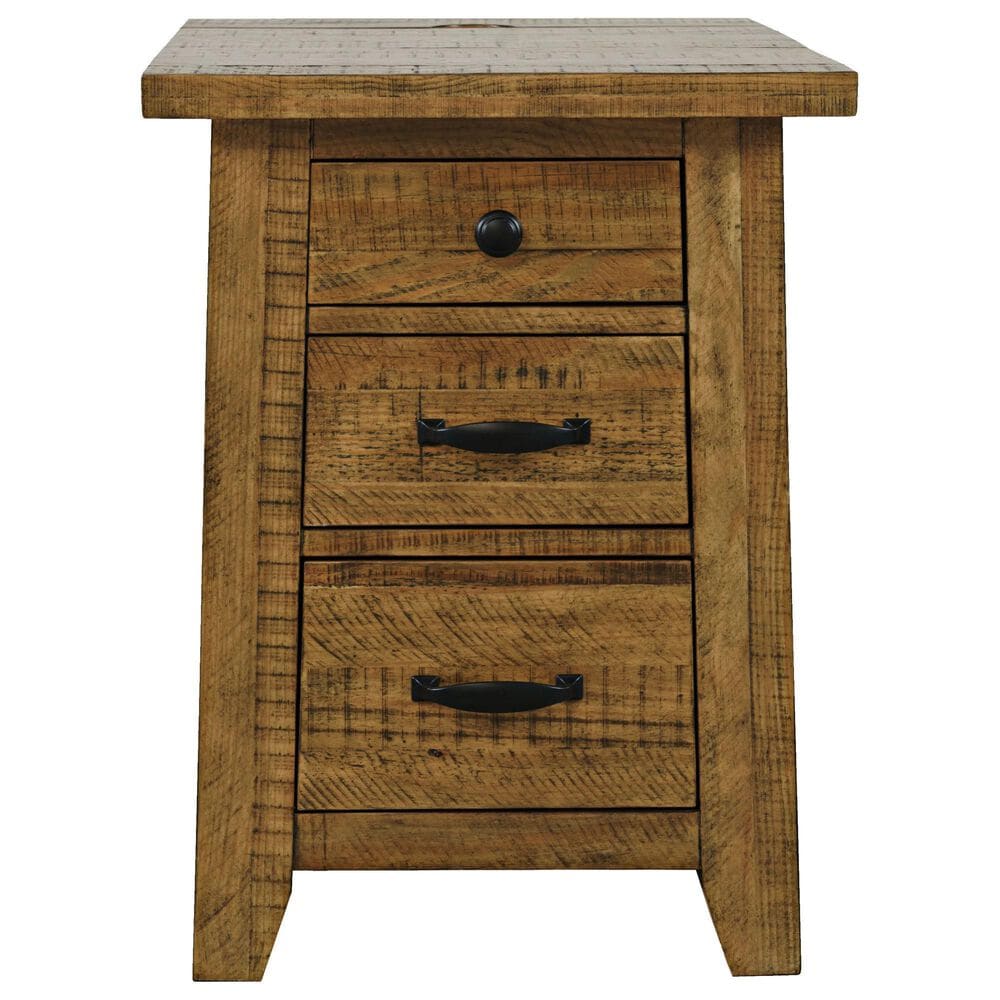 Waltham Telluride Chairside Table in Golden Brown, , large