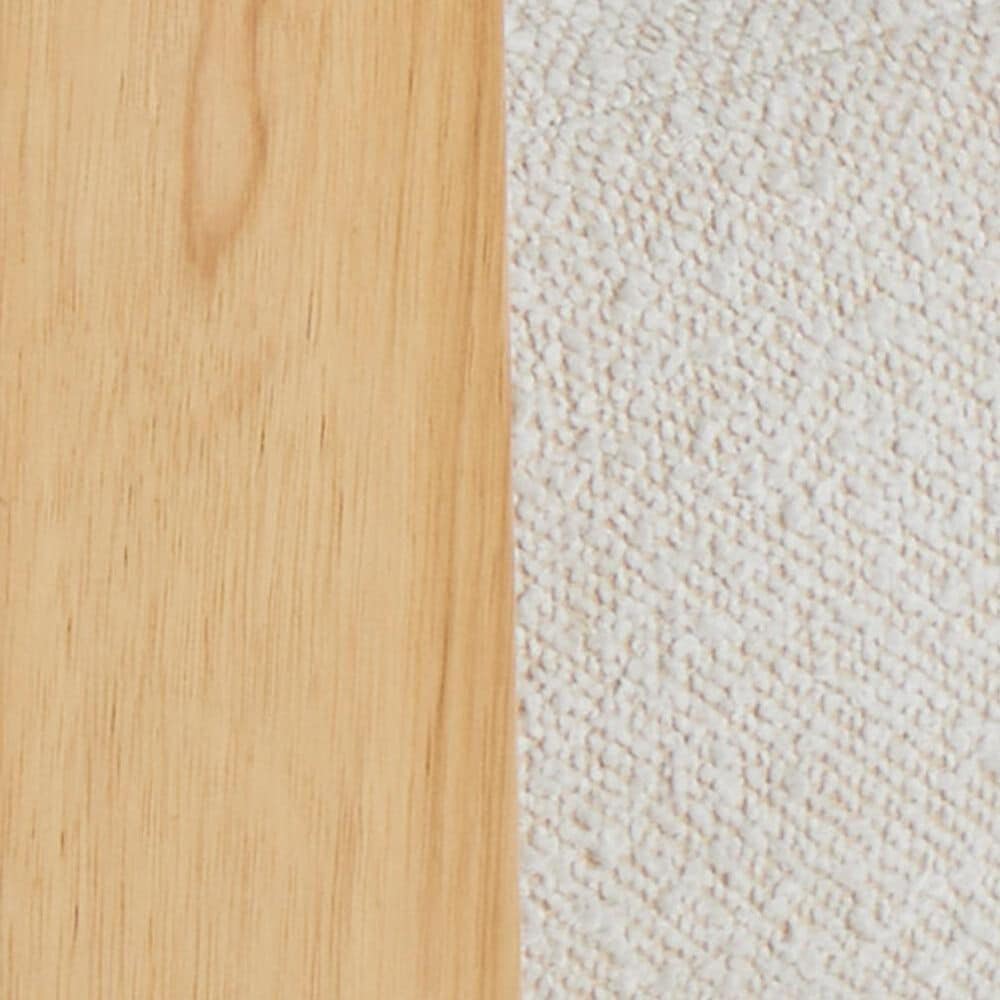 Maple and Jade Curved Back Accent Chair in Cream, , large