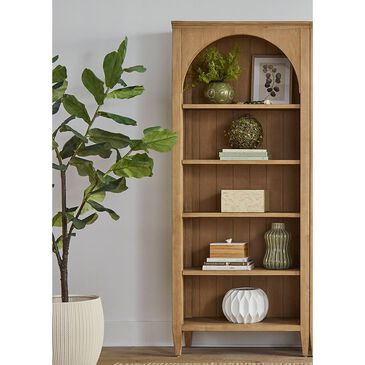 Wycliff Bay Open Bookcase in Tan, , large