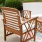 Linon Home Decor Jubil 4-Piece Outdoor Conversation Set in Brown, , large
