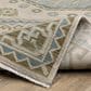 Oriental Weavers Maeve MAE03 Beige and Blue 6"7" x 9"6" Area Rug, , large