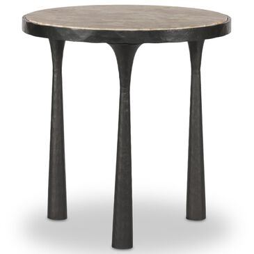 Four Hands Billings End Table in Fossil Marble, , large