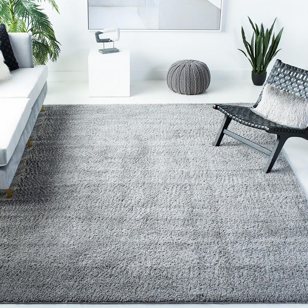 Safavieh August Shag AUG522G 8&#39; x 10&#39; Grey Area Rug, , large