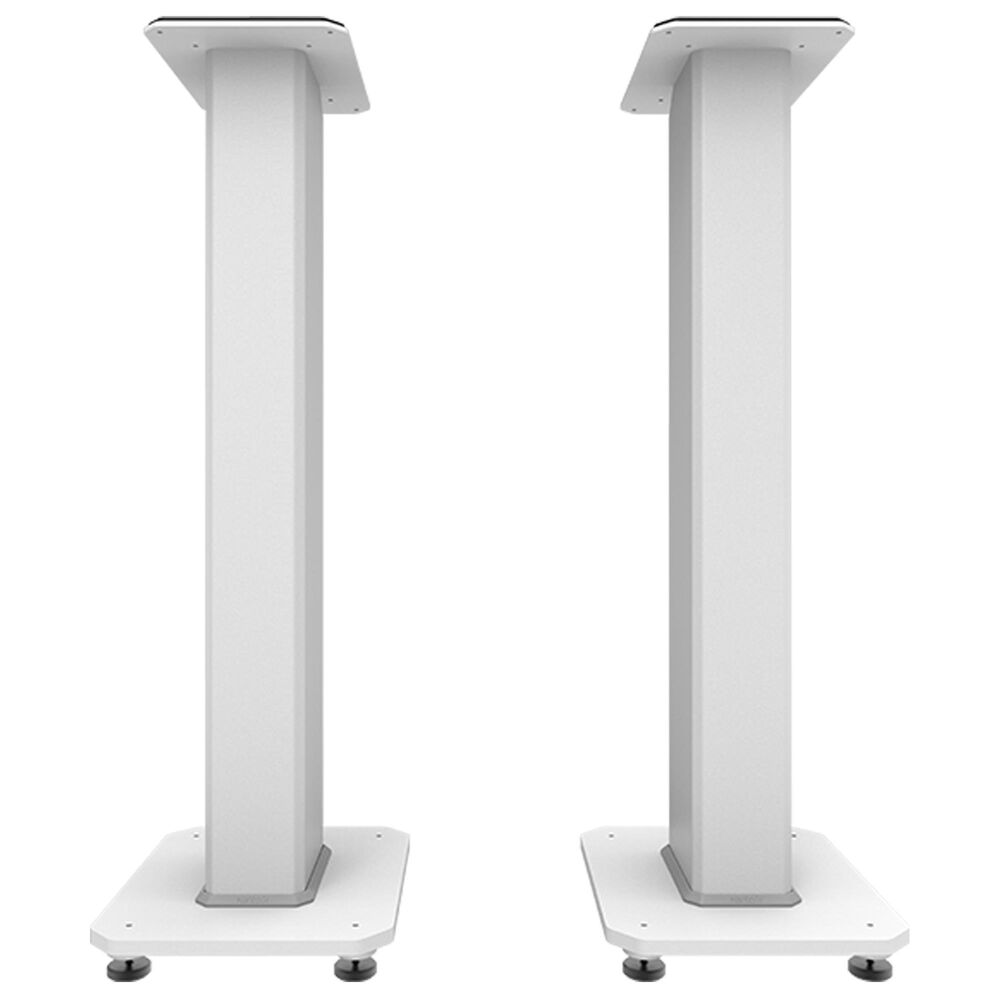 Kanto 30" Fillable Speaker Floor Stands in Matte White (Set of 2), , large