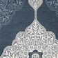 Safavieh Micro-Loop 4" x 6" Grey and Navy Area Rug, , large
