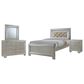Mayberry Hill Platinum 4 Piece Twin Bedroom Set in Champagne, , large