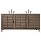 James Martin Vanities Portland 72" Double Bathroom Vanity in Whitewashed Walnut with 3 cm Eternal Jasmine Pearl Silestone Top, Rectangular Sinks and FreePower Wireless Charger, , large