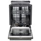LG 24" Built-In Bar Handle Dishwasher with SteamAssist in Black Stainless Steel, , large