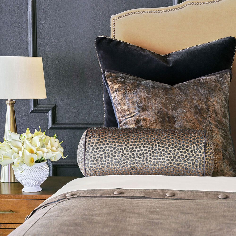 Eastern Accents Priscilla King Duvet Cover in Sterling Bark and Edris Charcoal, , large
