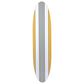 Creative Coop 15" x 65.6" Surfboard Wall Decor in Black, White and Brown, , large