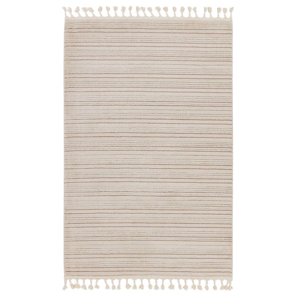 Jaipur Jaida Khoda Gray Morn and Humus 5" x 7" Area Rug, , large