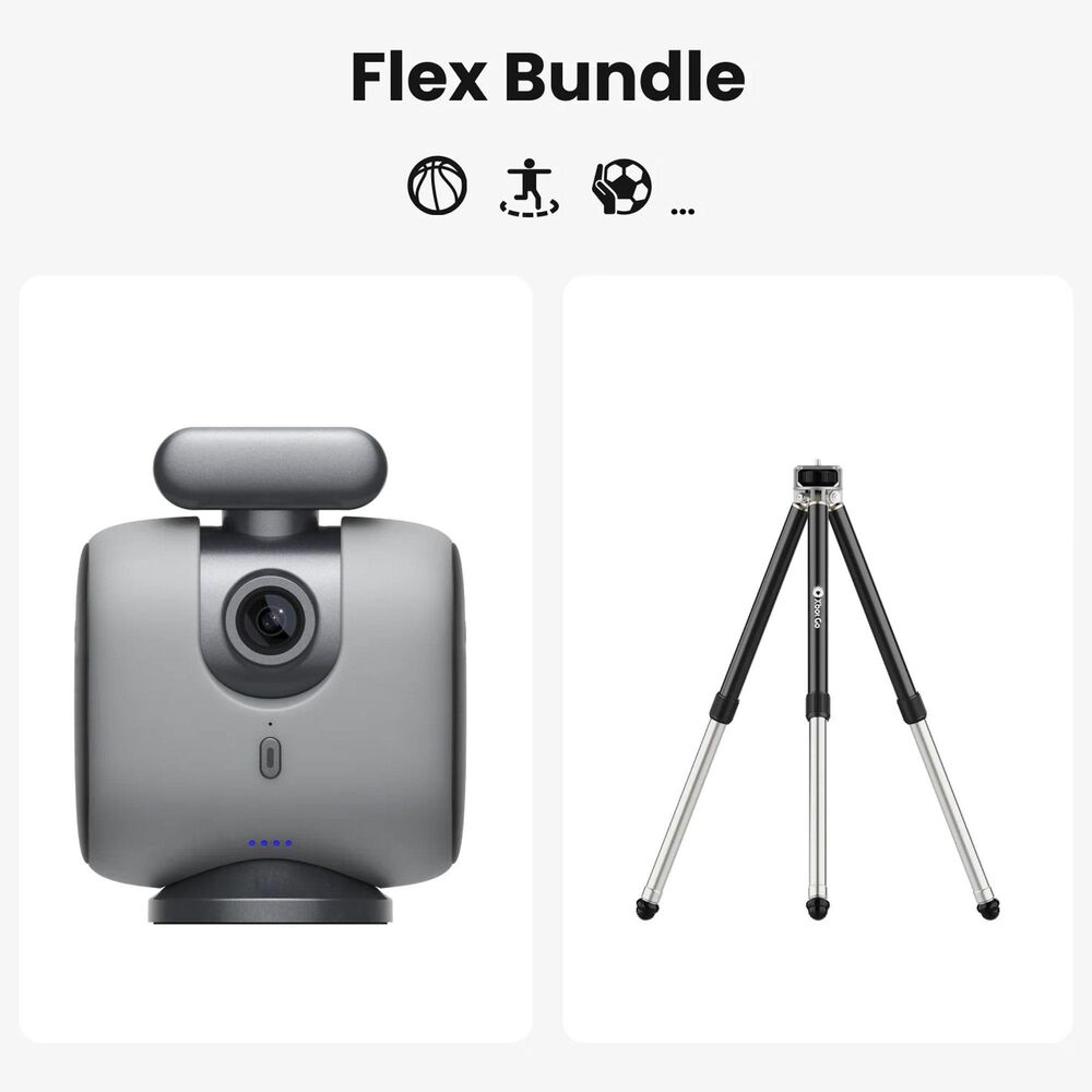 XbotGo NT1 3.77 Ft Tripod in Black, , large