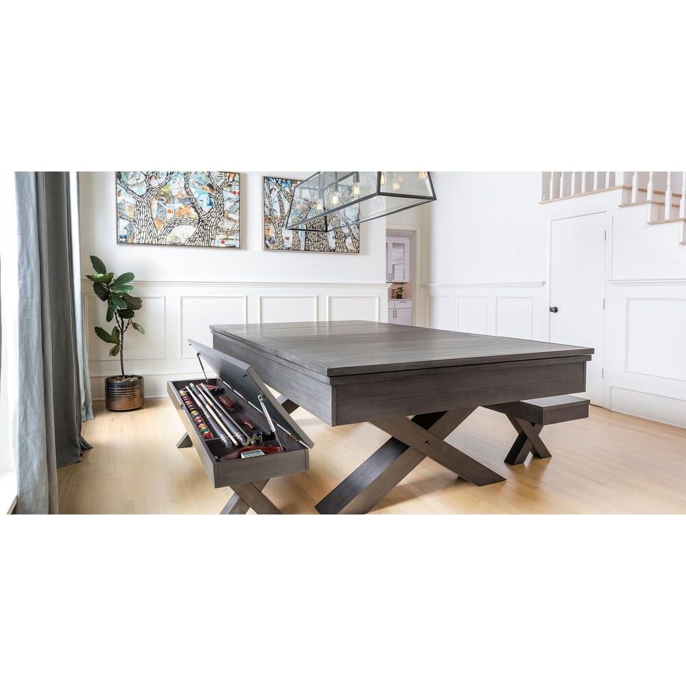 Imperial International Blake 8&#39; Pool Table in Steel Grey, , large