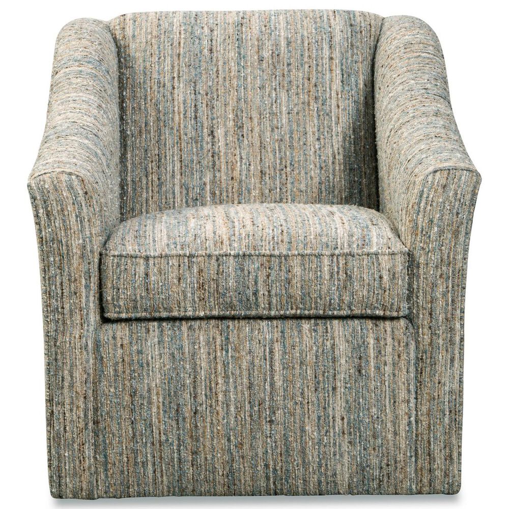 Hickorycraft Furniture Macinaw Swivel Chair in Blue, , large