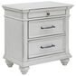 Ashley Kanwyn 4 Piece King Bedroom Set in Distressed Whitewash, , large