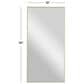 Maple and Jade 36" x 18" Rectangular Wood Wall Mirror with Thin Minimalistic Frame in Matte Gold, , large