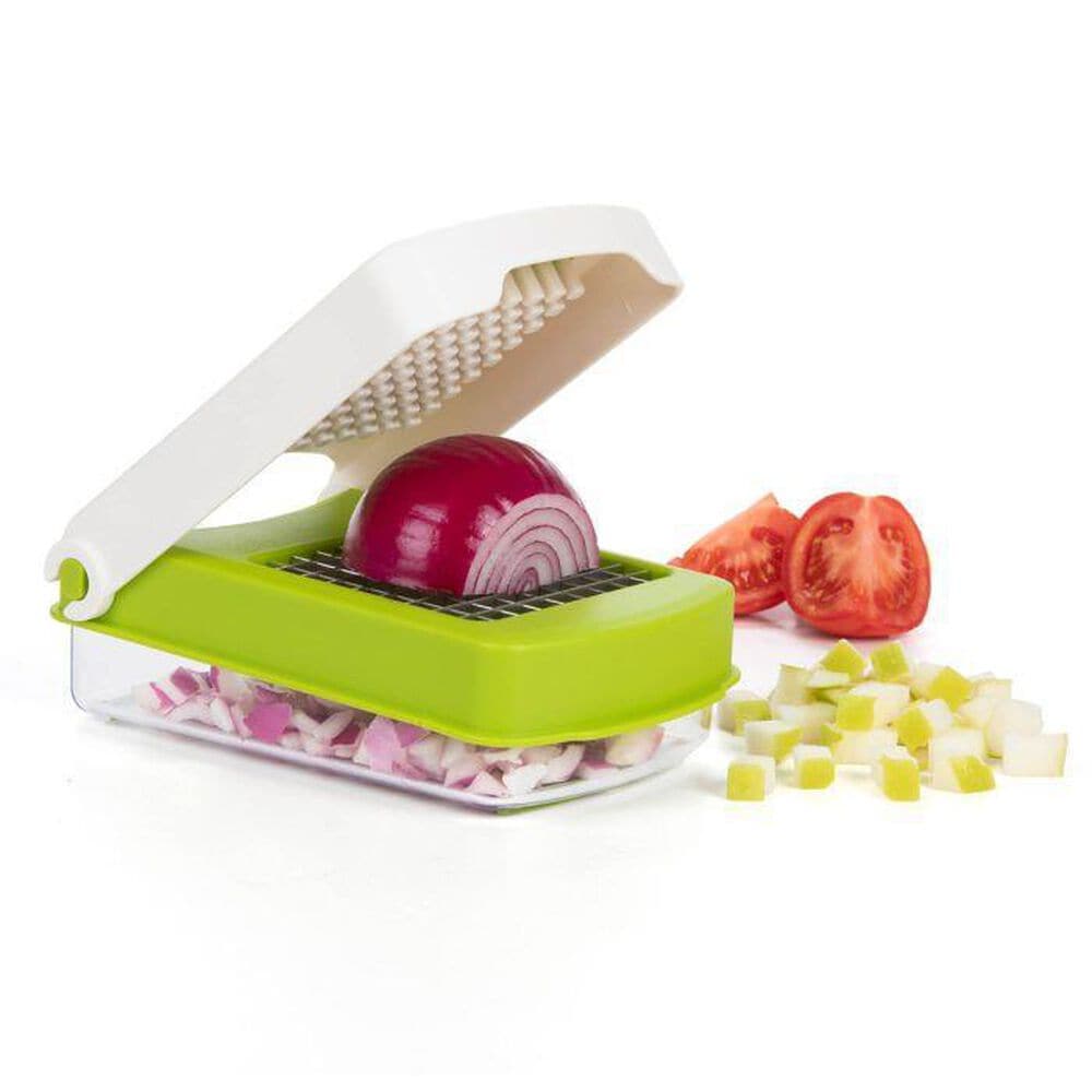 Progressive Compact Veggie Chopper in Green and White, , large