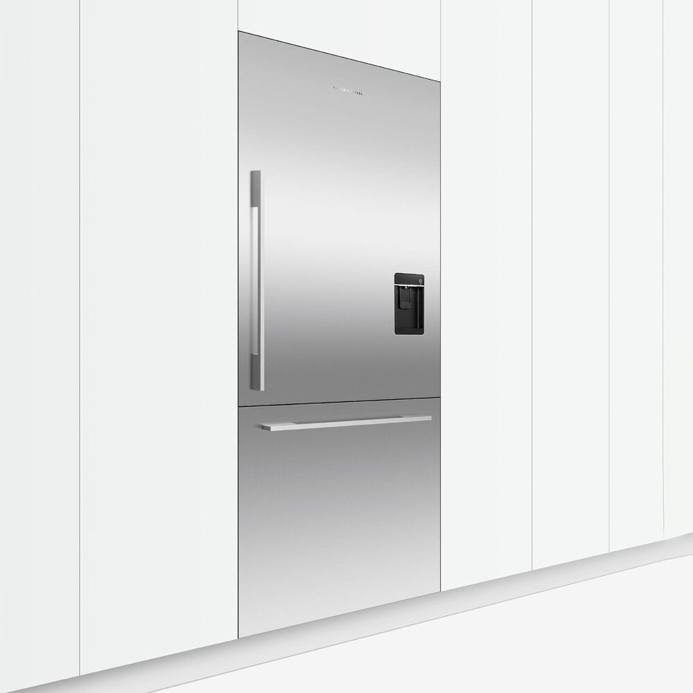 Fisher &amp; Paykel 2-Piece Contemporary Square Fine Handle Kit for RS36W Bottom Freezer in Stainless Steel, , large