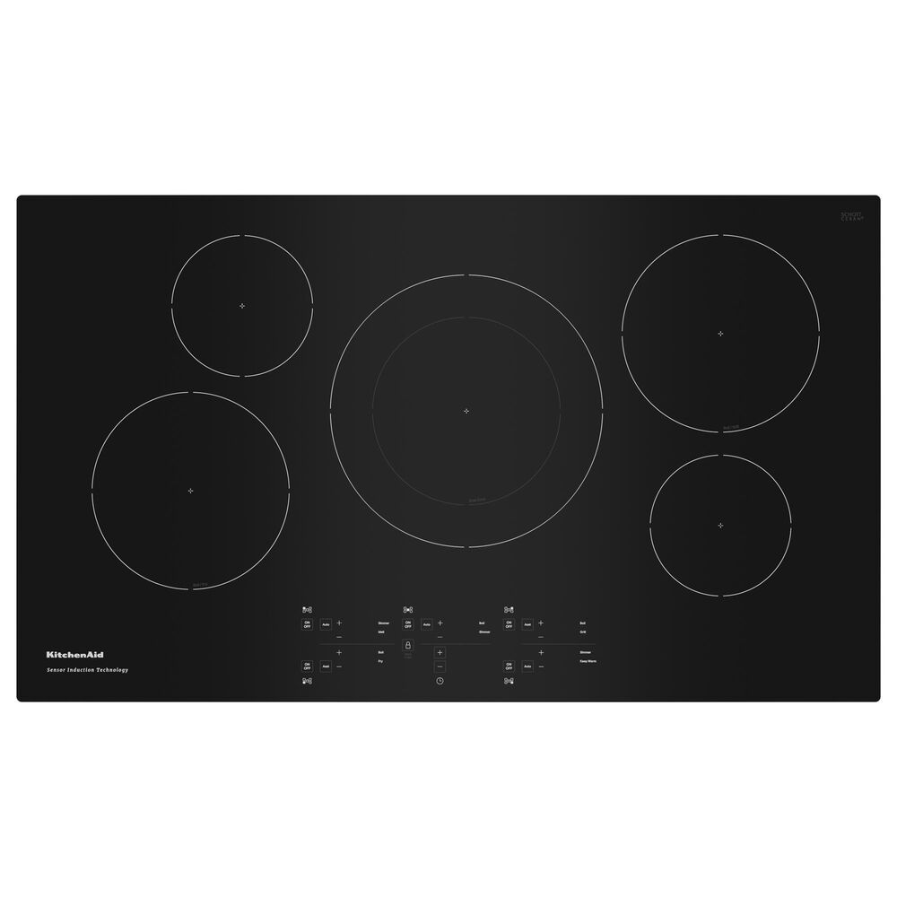 Whirlpool 36 Built-In Electric Induction Cooktop in Black | NFM