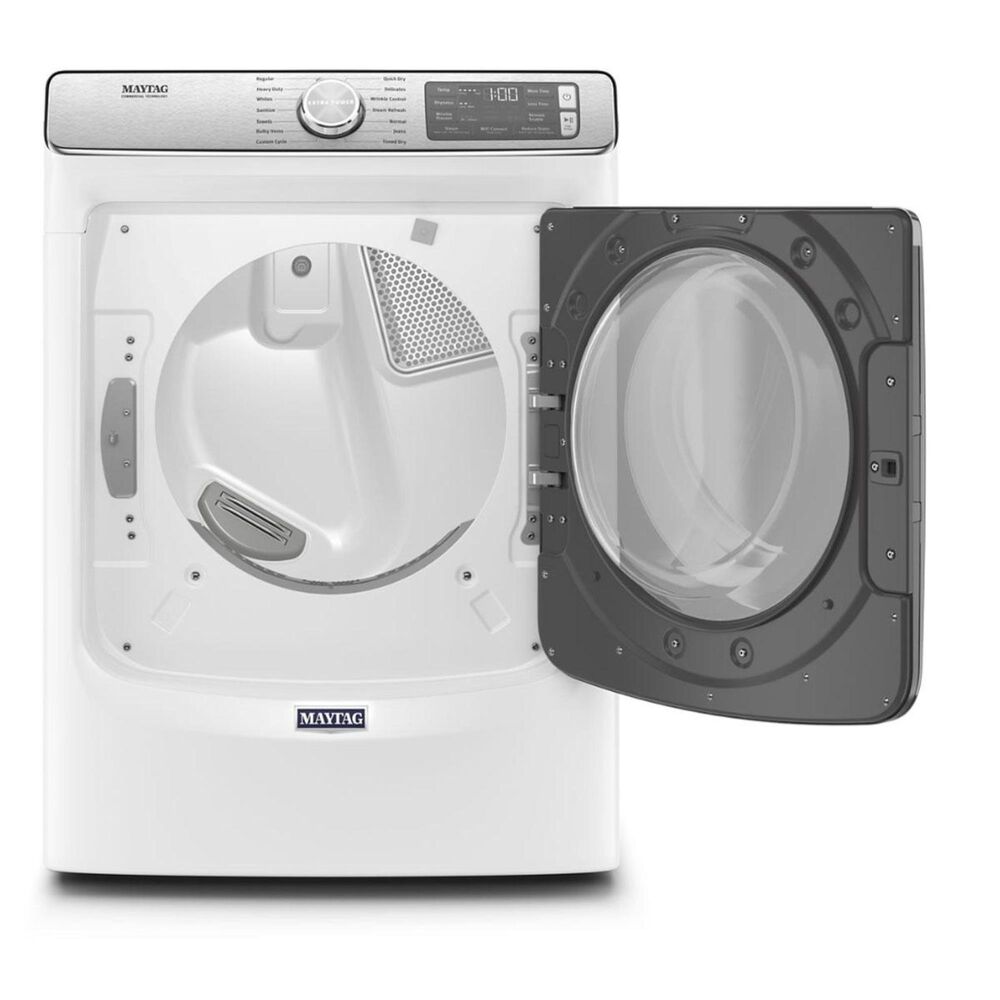 Maytag 5.0 Cu. Ft. Front Load Washer with Steam and a 7.3 Cu. Ft. Gas Dryer - White, , large